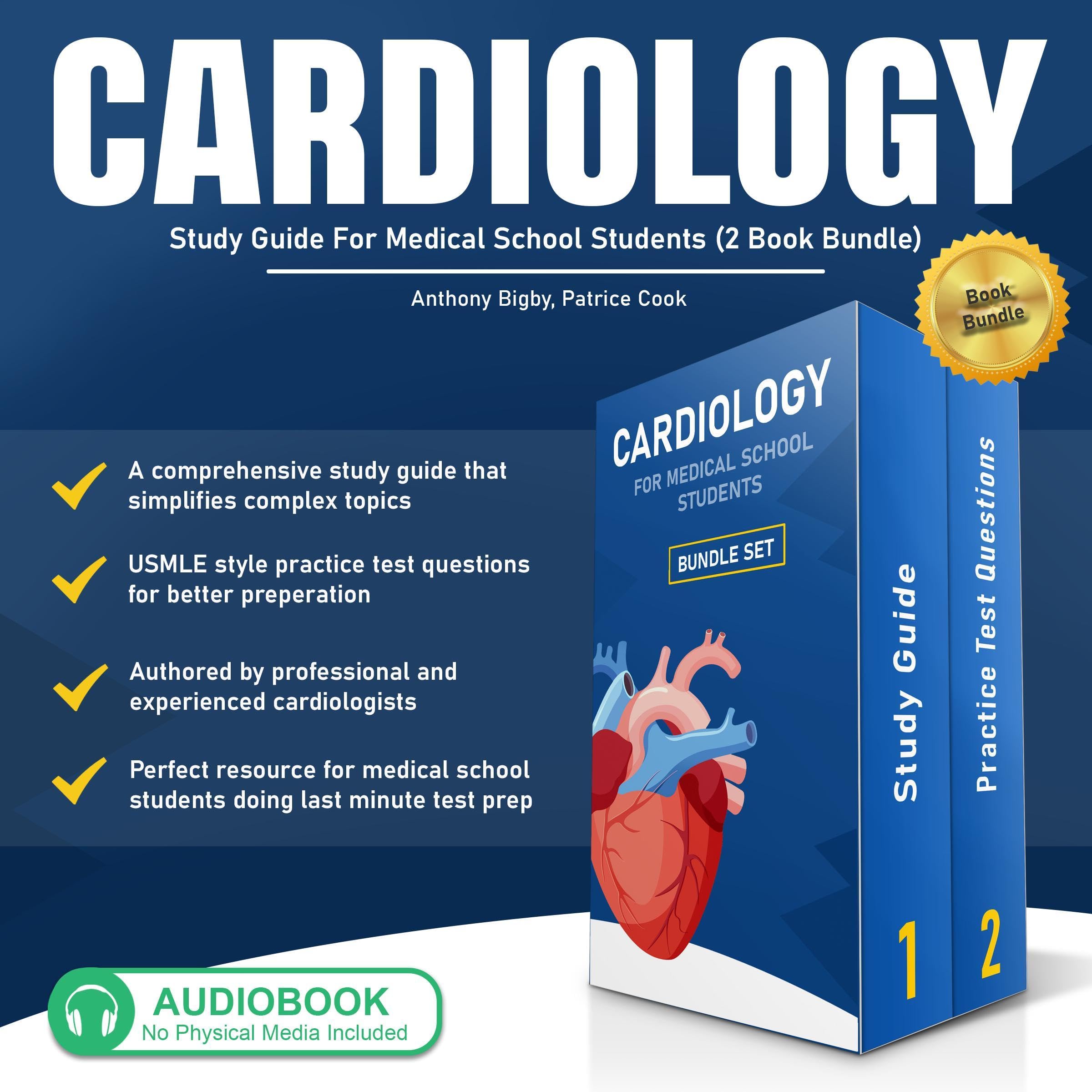 Cardiology Study Guide for Medical School Students (2 Book Bundle)