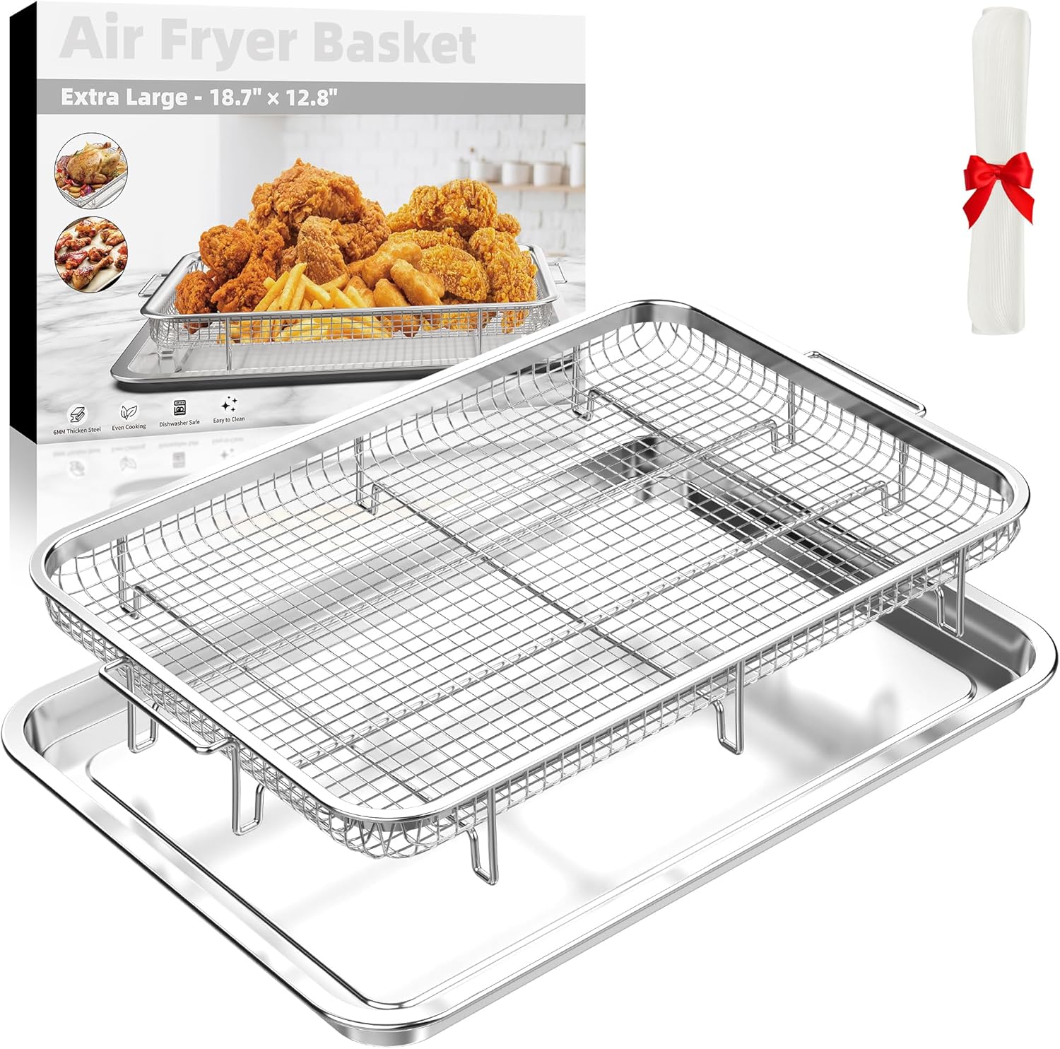 Extra Large Air Fryer Basket for Oven