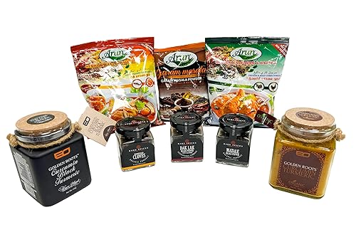 Kit de especias indias, Garma Masala, polvo de curry, granos de pimienta negra y clavo
