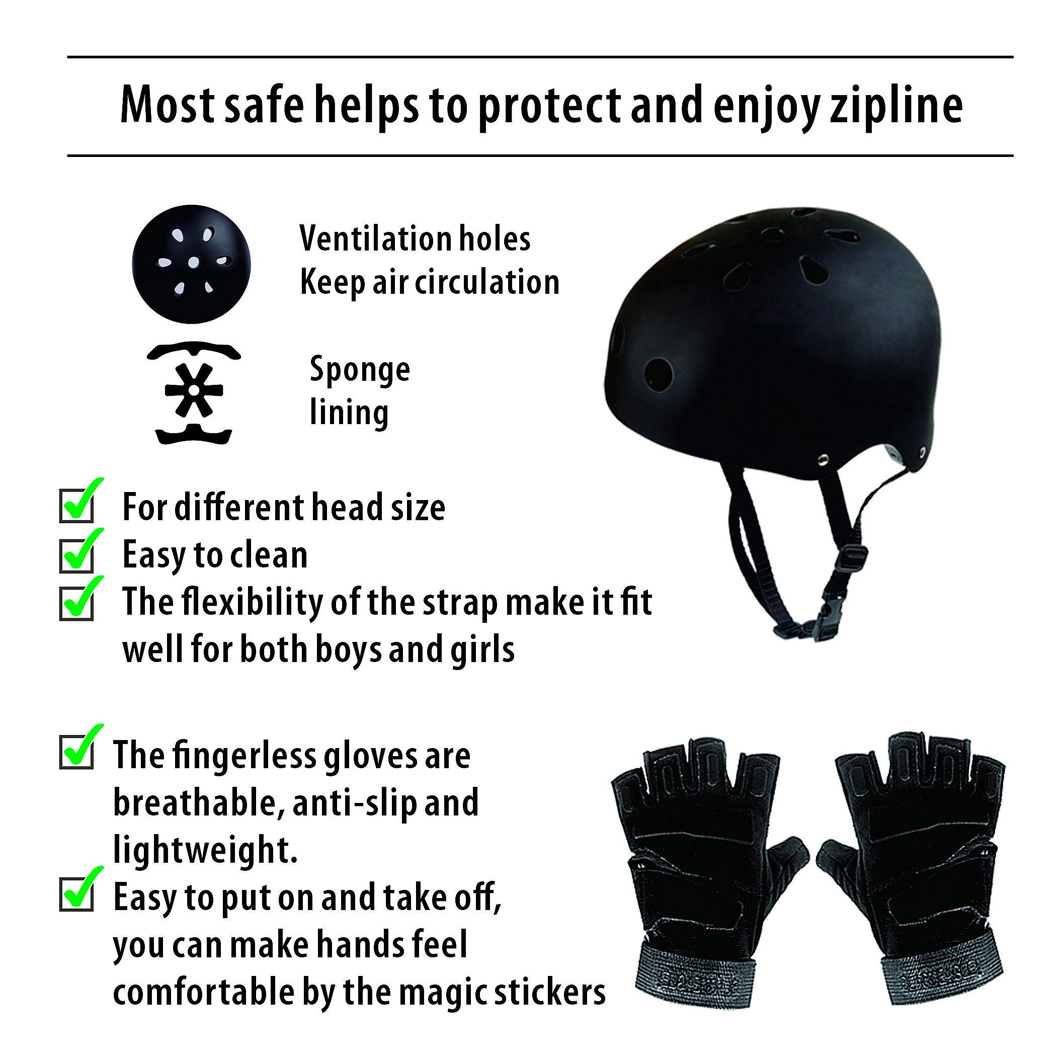 ZIPEAK Zipline for Kids and Adult, Zipline Kits for Backyard with