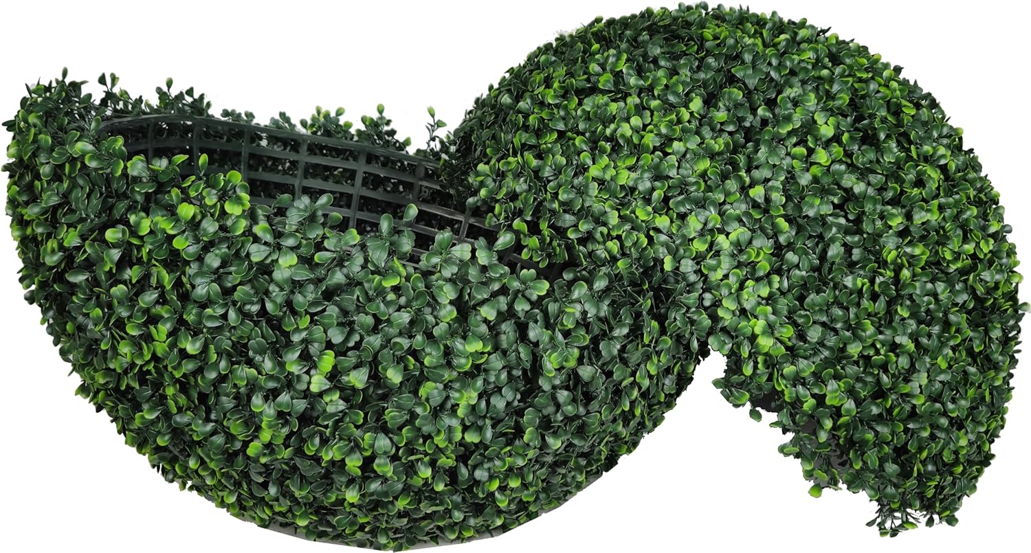 Lulu Decor UV Resistant Topiary Balls Artificial Outdoor Indoor Set of 2-20 Inch Faux Boxwood Spheres for Garden, Balcony, Wedding Decor Round Fake Plants for Patio, Porch, Yard Decoration