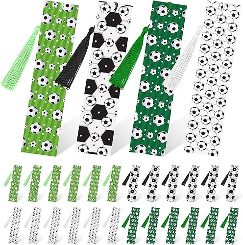 Miniatura 1 de 24 marcadores de fútbol, regalos de graduación, regalos de fiesta temática de fútbol, marcadores de regalo con borlas para adolescentes,