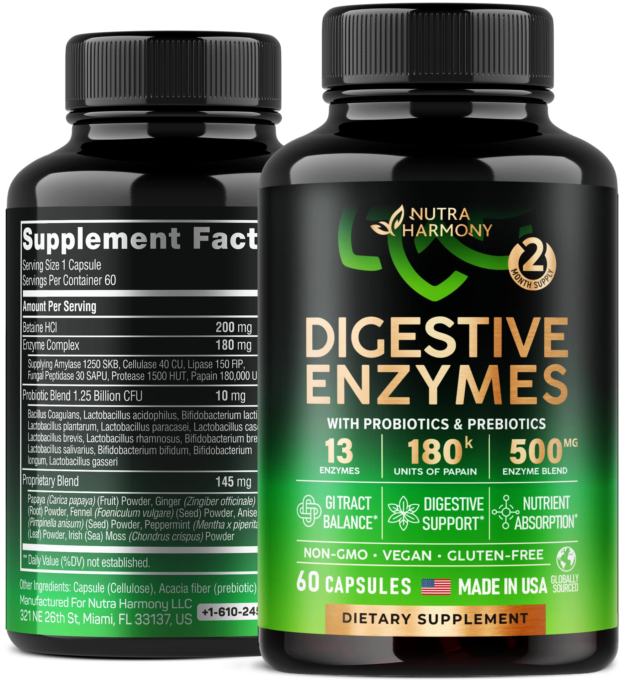 Buy Digestive Enzymes with Papaya, Probiotics & Prebiotics Multi