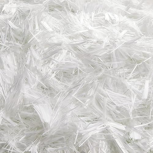 Fibra de vidrio de 1 libra de 34 pulgadas (0.748in) para mortero de cemento, refuerzo de fibra de hormigón, anti filtraciones, antigrietas, fibras