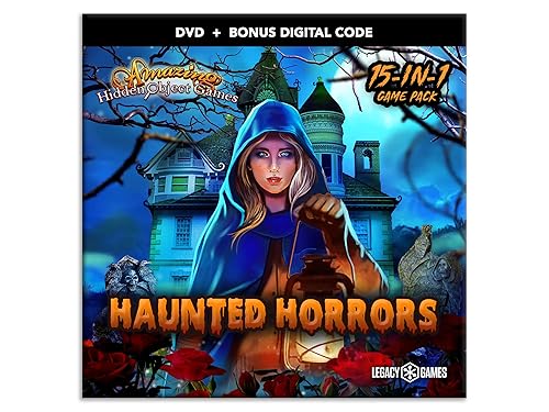Horror Hidden Object Games for PC Haunted Horrors, 15 Game DVD Pack + Digital Download Codes (PC)