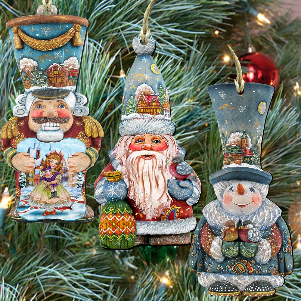 * vintage ornaments ❀ * ✴ * クリスマスセット (a) Amazon.com: Balsam Hill Christmas Cheer Jumbo Ornament Set - Old