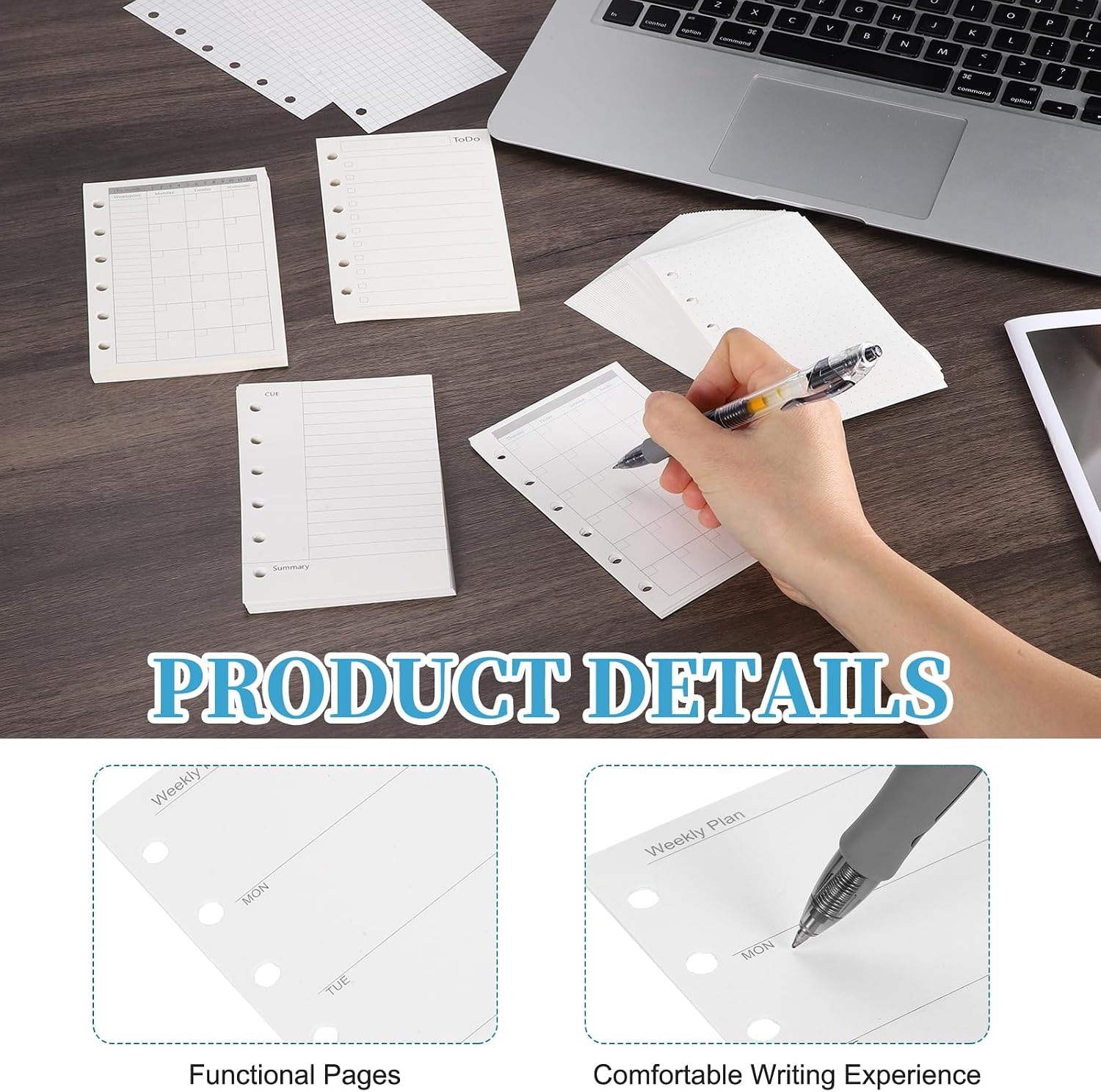 270 Sheets A7 Planner Inserts Weekly Planner Binder Inserts image 3