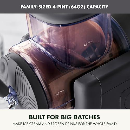 Miniatura 8 de GreenPan Máquina de helados helados y máquina de bebidas congeladas, servicio suave, granizado, batidos y cócteles, no necesita congelador, 15 en 1,