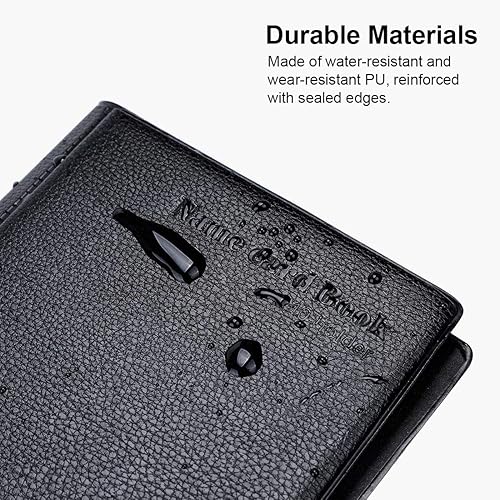 Miniatura 6 de MaxGear Estuche para tarjetas de visita y libro de tarjetas de visita de café