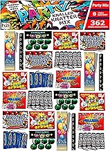 h2i Knaller Knatter Premium Mix | 362 pièces | 8 Types triés à Main | Fun de fête pour Petits & Grands | pour Le Nouvel an, Halloween & fêtes | Feux d'artifice Enfants & Jeunes | Toute Saison Cat. F1
