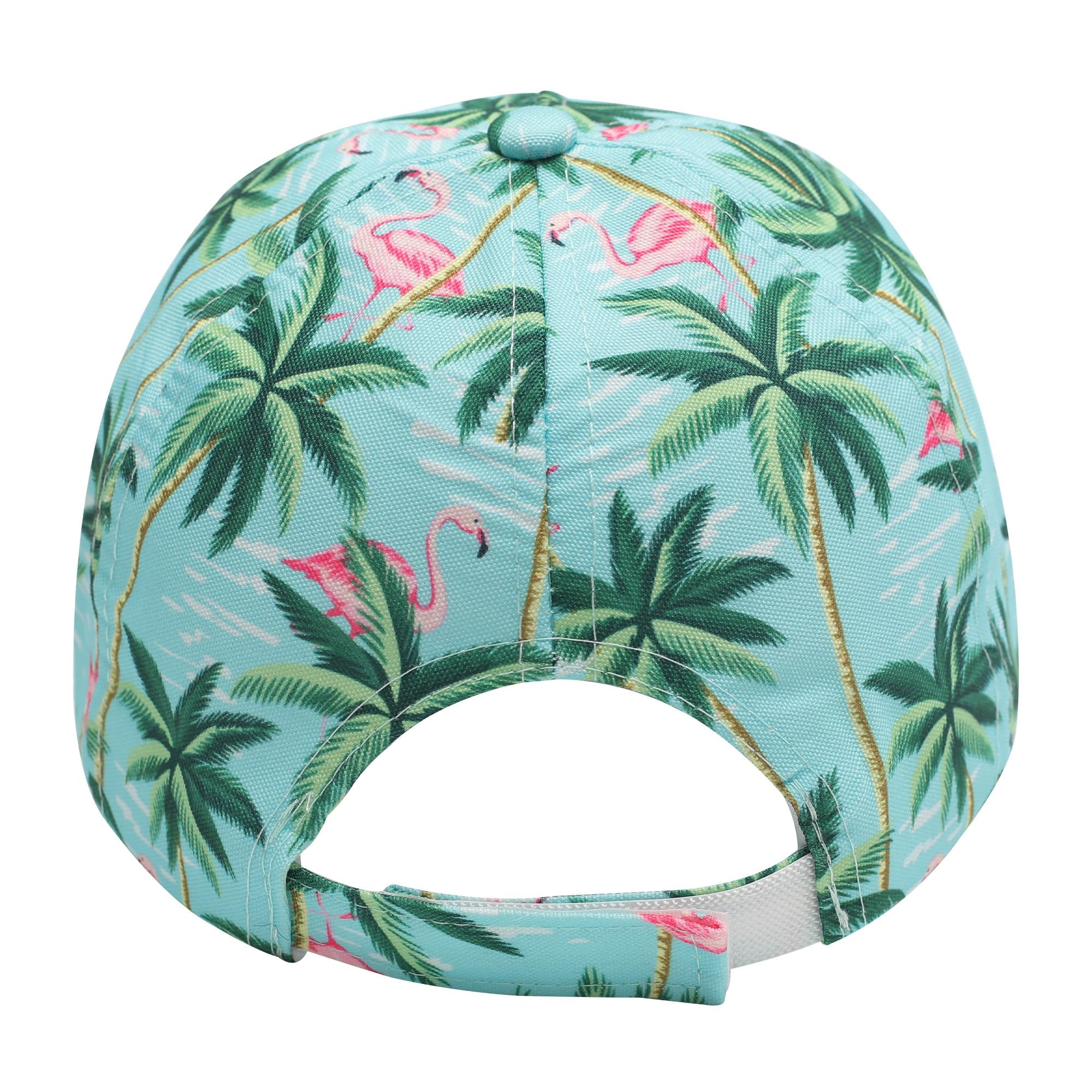 ZLYC Casquette de baseball hawaïenne à imprimé floral réglable pour femme