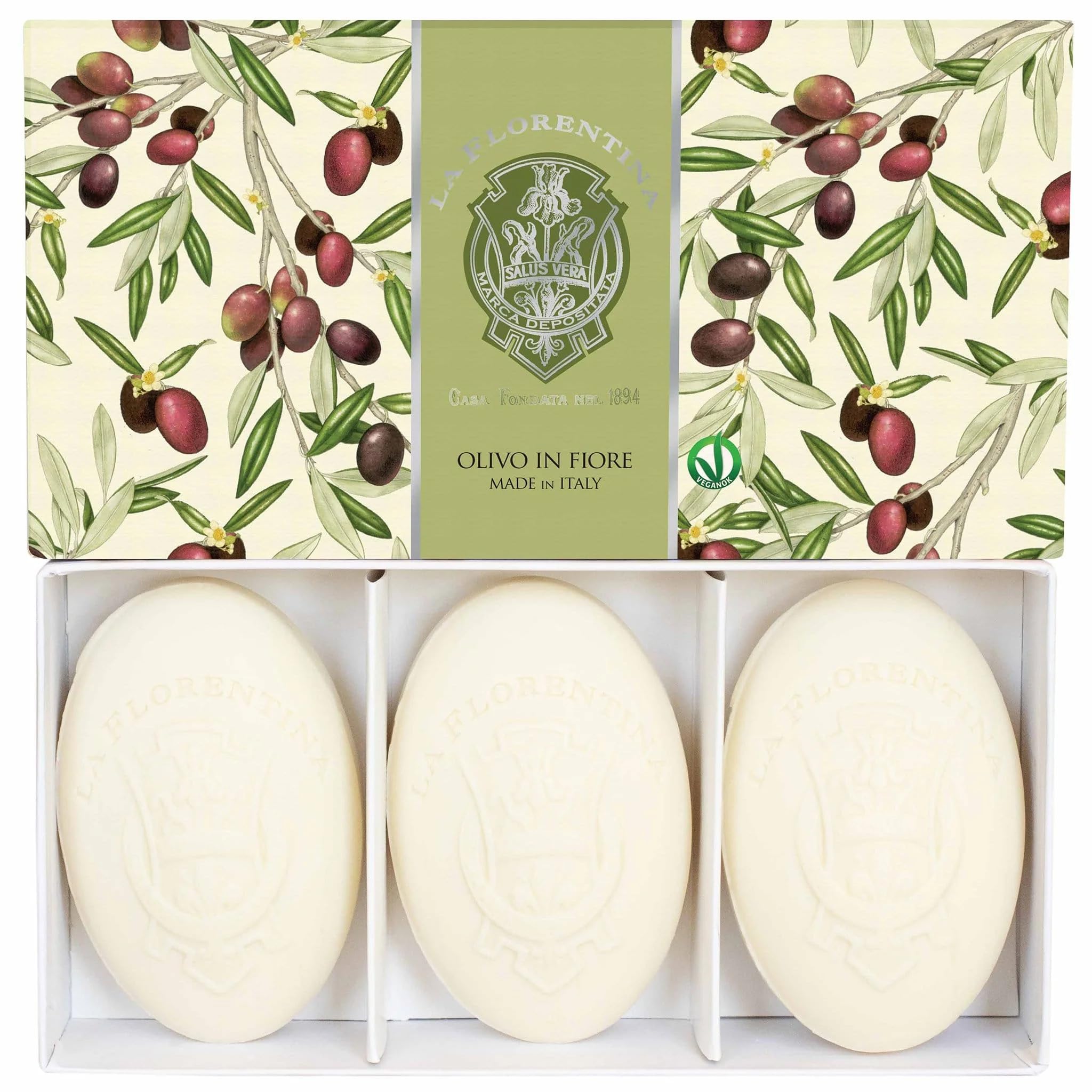 LA FLORENTINA Olivo in Fiore 150g 3 Bars Soap