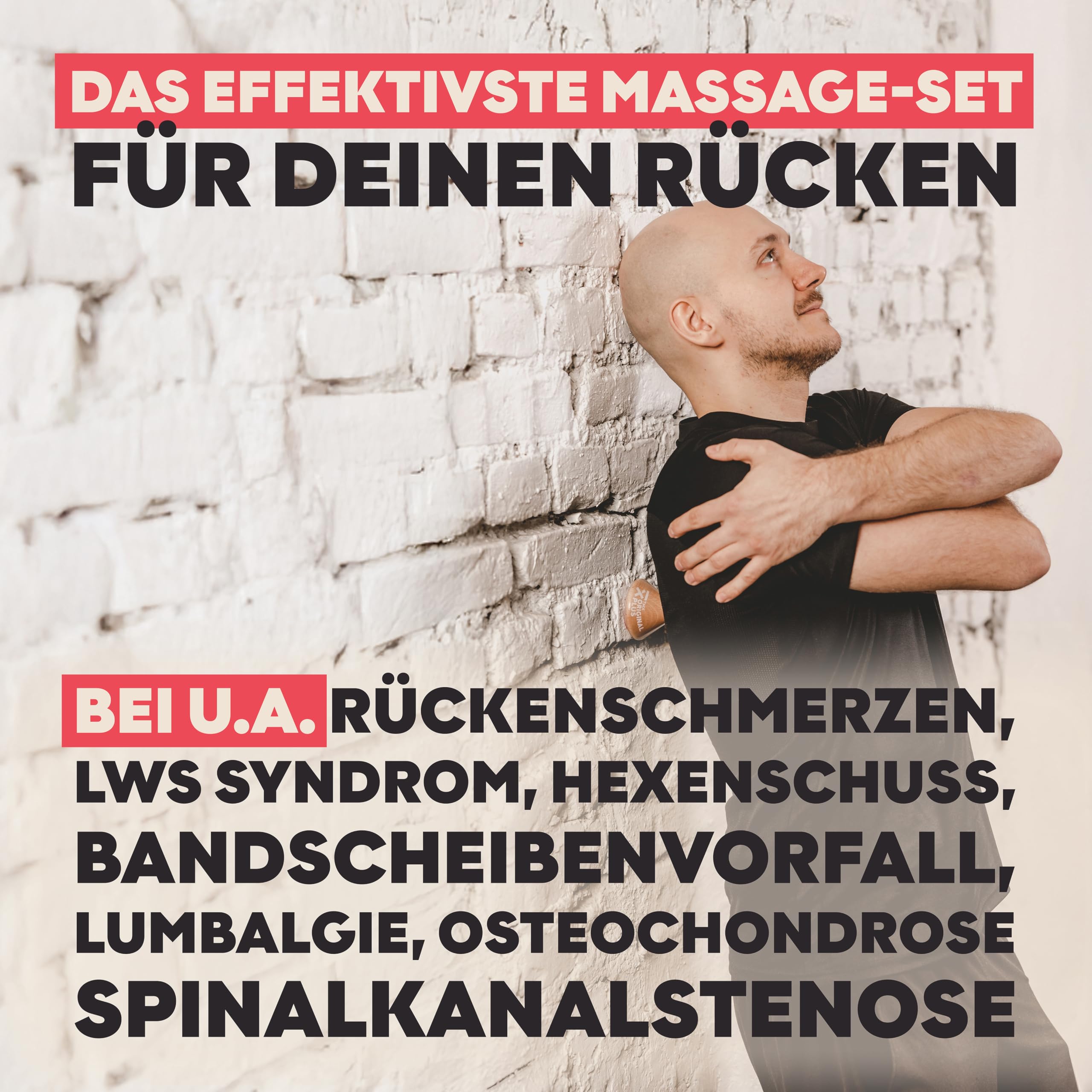 TMX® Rücken-Bundle | Massage-Set | Akupressur gegen muskuläre Rückenschmerzen | Schmerzpunktmassage | Triggerpunktdrücker | Triggerpoint-Massage | 4 Trigger-Tools in einem Set