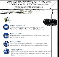 Vista 3 de CURRENT USA eFlux - Bomba de flujo de onda de accesorios de 1050 GPH Ultra silenciosa, tamaño compacto, compatible con Loop Bomba de agua