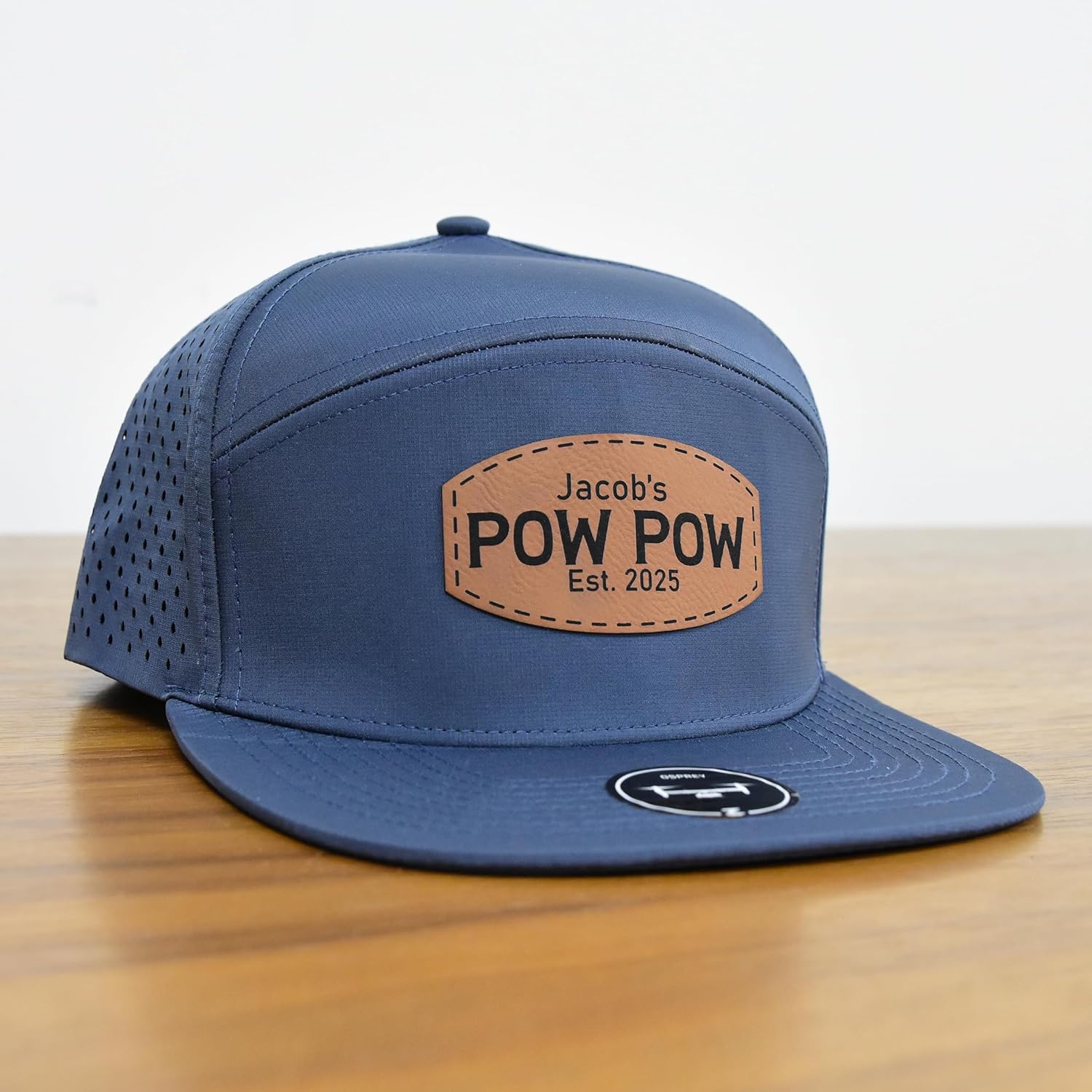Custom Text Trucker Hat Personalized Leather Patch Baseball Caps Men & Women Trucker Hat