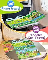 Vista 2 de Benresive - Libros de calcomanías reutilizables para niños de 2-4, libros para niños pequeños 1-3 y 2-4, de viaje, actividades, manualidades