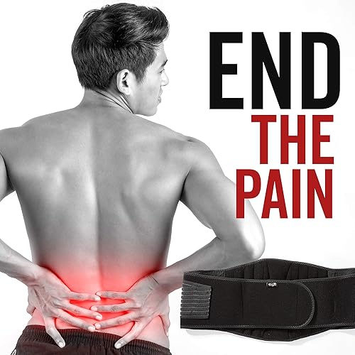 Vista 7 de Bodyprox Soporte Lumbar Corsé de Espalda para Hombres y Mujeres (Regular 28" - 50")