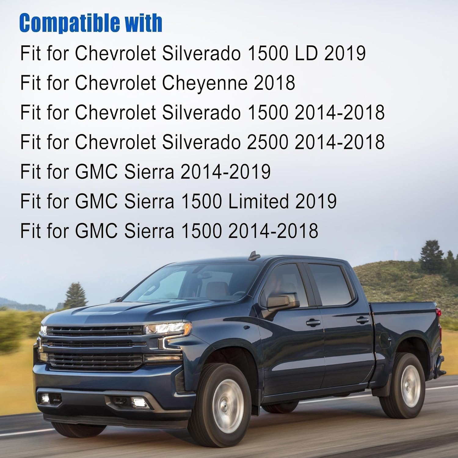 Heater Outlet Hose and Heater Inlet Hose Fit for 2018 Chevy Cheyenne for 2014-2018 Silverado 1500 and 2500 for 2014-2019 Sierra 1500 for 2019 Sierra 1500 Limited Replace 23126443 23126442