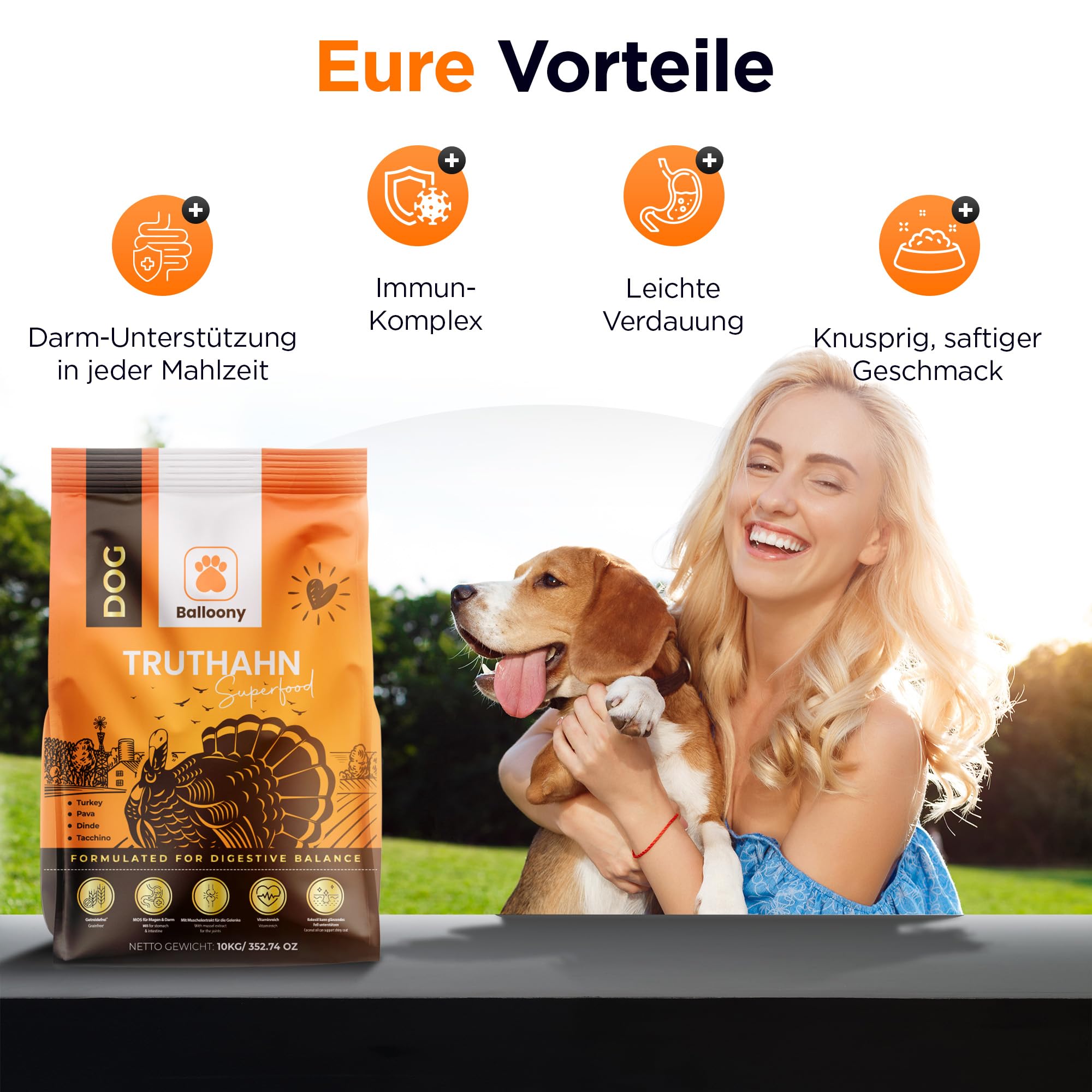 German Shephy Welpenfutter Trocken - Hypoallergen, Getreidefrei, Mit Truthahn & Kartoffel, 3 Kg, Für Gesunde Gelenke & Immunität