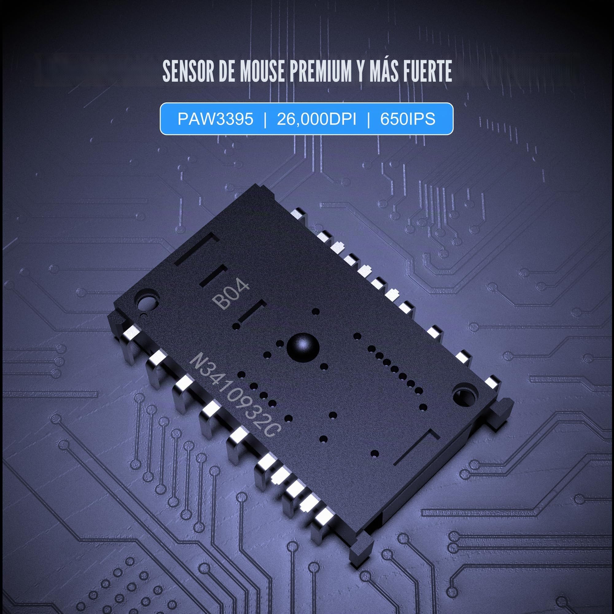 Z2 - Ratón inalámbrico para juegos Bluetooth PAW3395, tasa de sondeo 8K-30K DPI, sensor TTC, 3 modos de conexión, 400 horas de batería, ultraligero