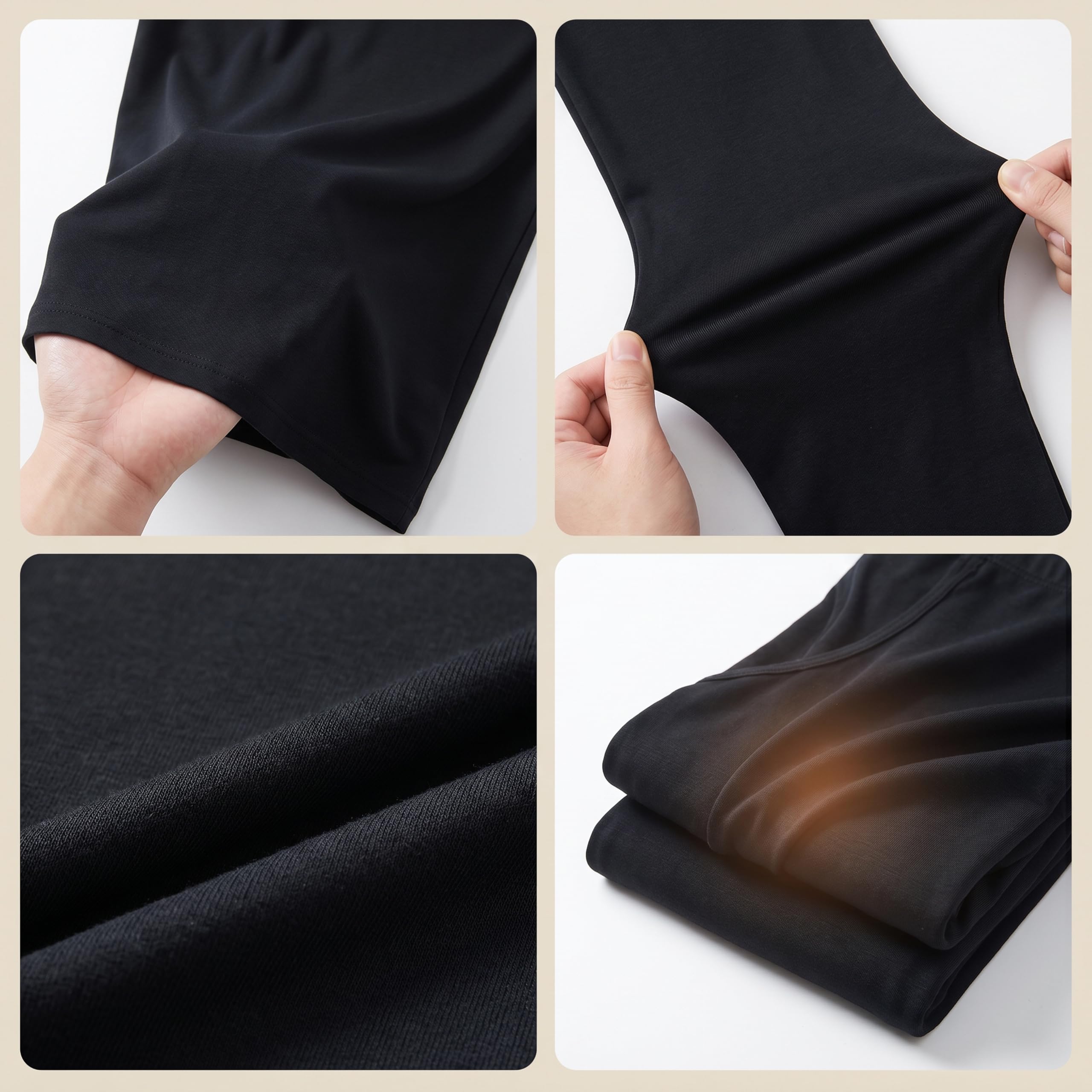Conjunto de Ropa Interior térmica ultrasuave, Agradable para la Piel, Tejido Modal Lenzing de los años 80, antipilling, Capa Base térmica para Invierno.