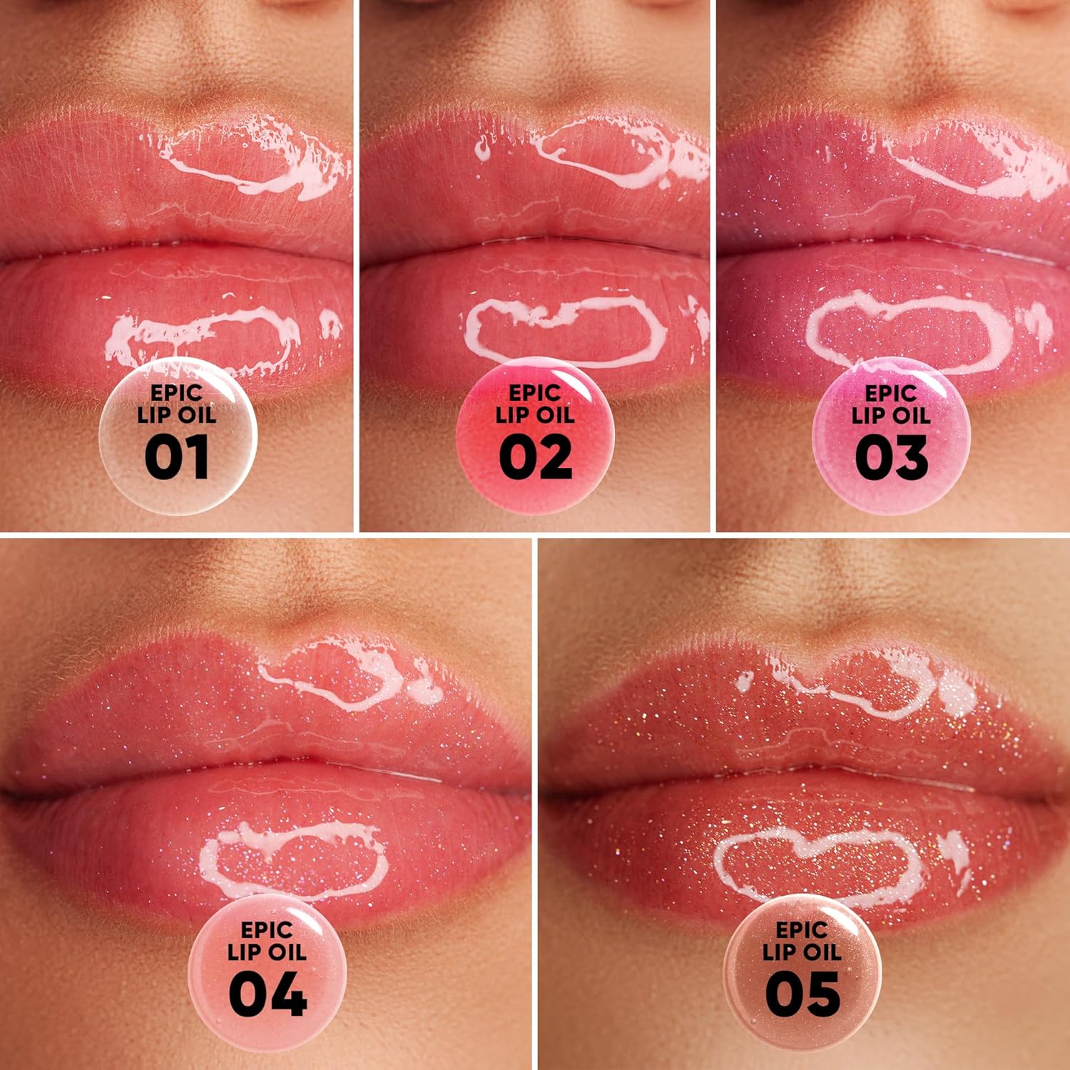 Epic Lip Oil, Moisturizing Lip Treatment, Non-Sticky Formula Lip Gloss,High Shine Finish (05) - Image 6