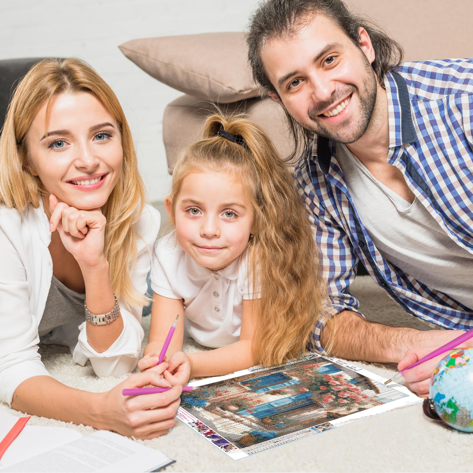 DPHERO Kit De Peinture Diamant à Faire Soi-même Pour Adultes, 5D Maison