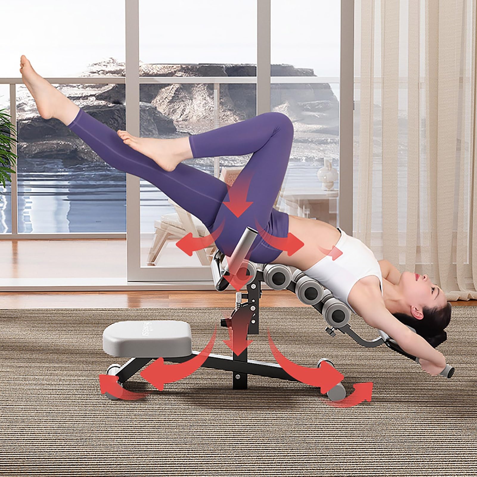 HONGKEFIT Pilates Reformer & Equipment for Home Gym Yoga Studio,Multi-Function Yoga Equipment for Balance, Core Strengthening and Stretching