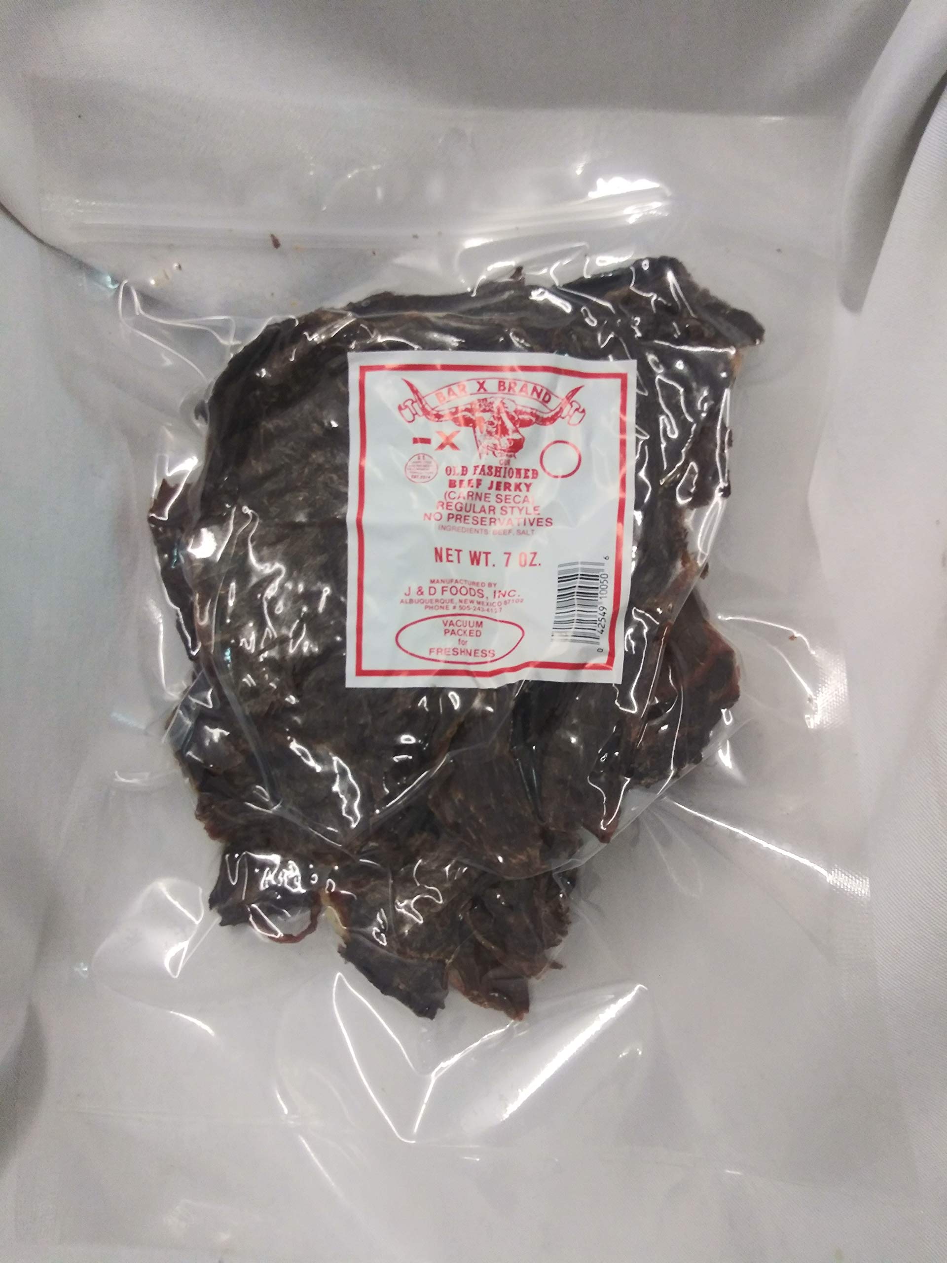 Bar X Brand Old Fashioned Beef Jerky (Carne Seca) (Regular, 7 oz)