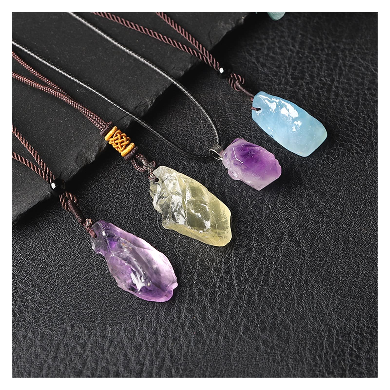 RARA Piedra Preciosa Cristal Natural para Mujer o Colección Mineral, con Zapatilla de Ámbar Rosa y Esmeralda Roja como Regalo