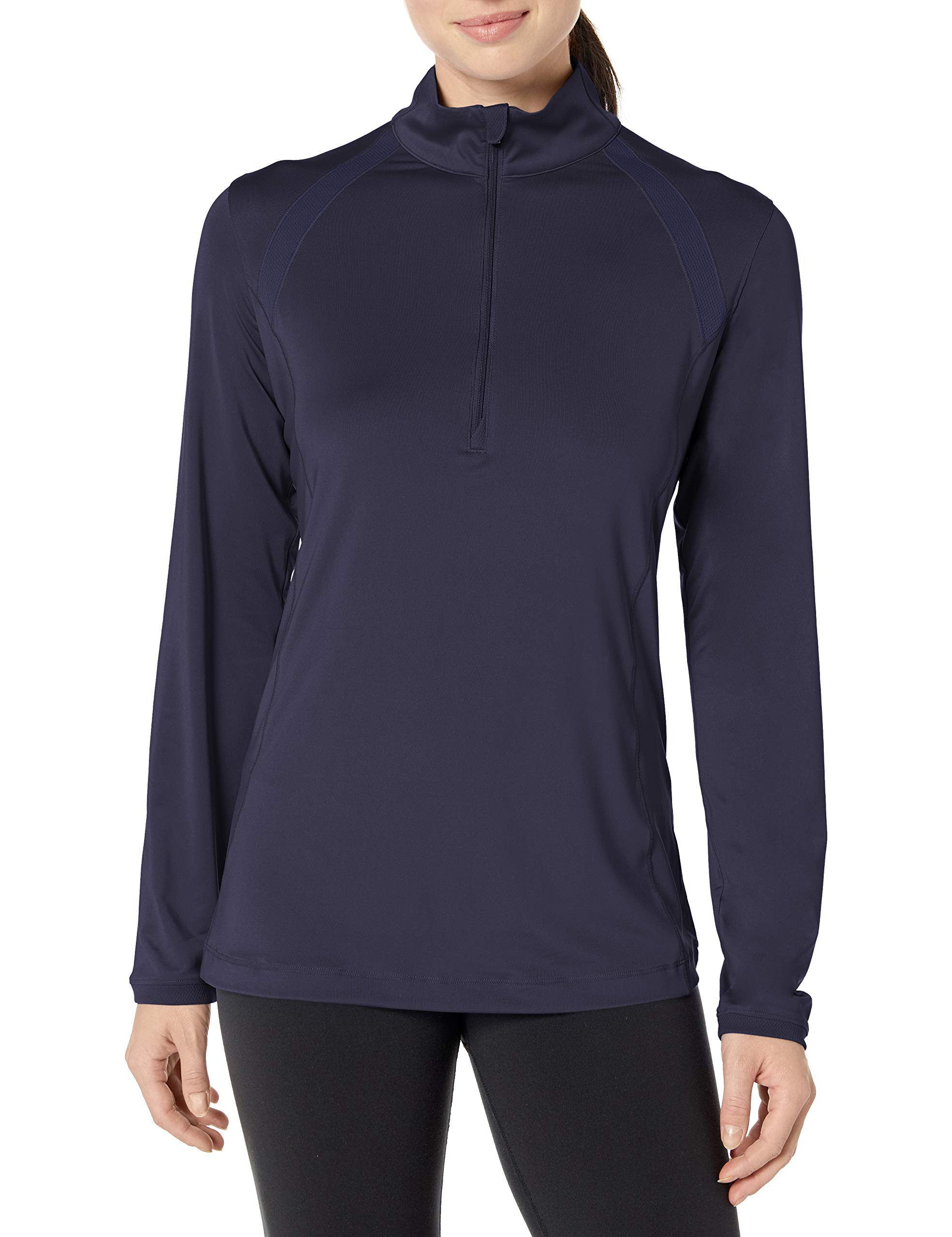 Camisa Cutter & Buck Williams para mujer con protección solar UPF 50 y cremallera corta 3