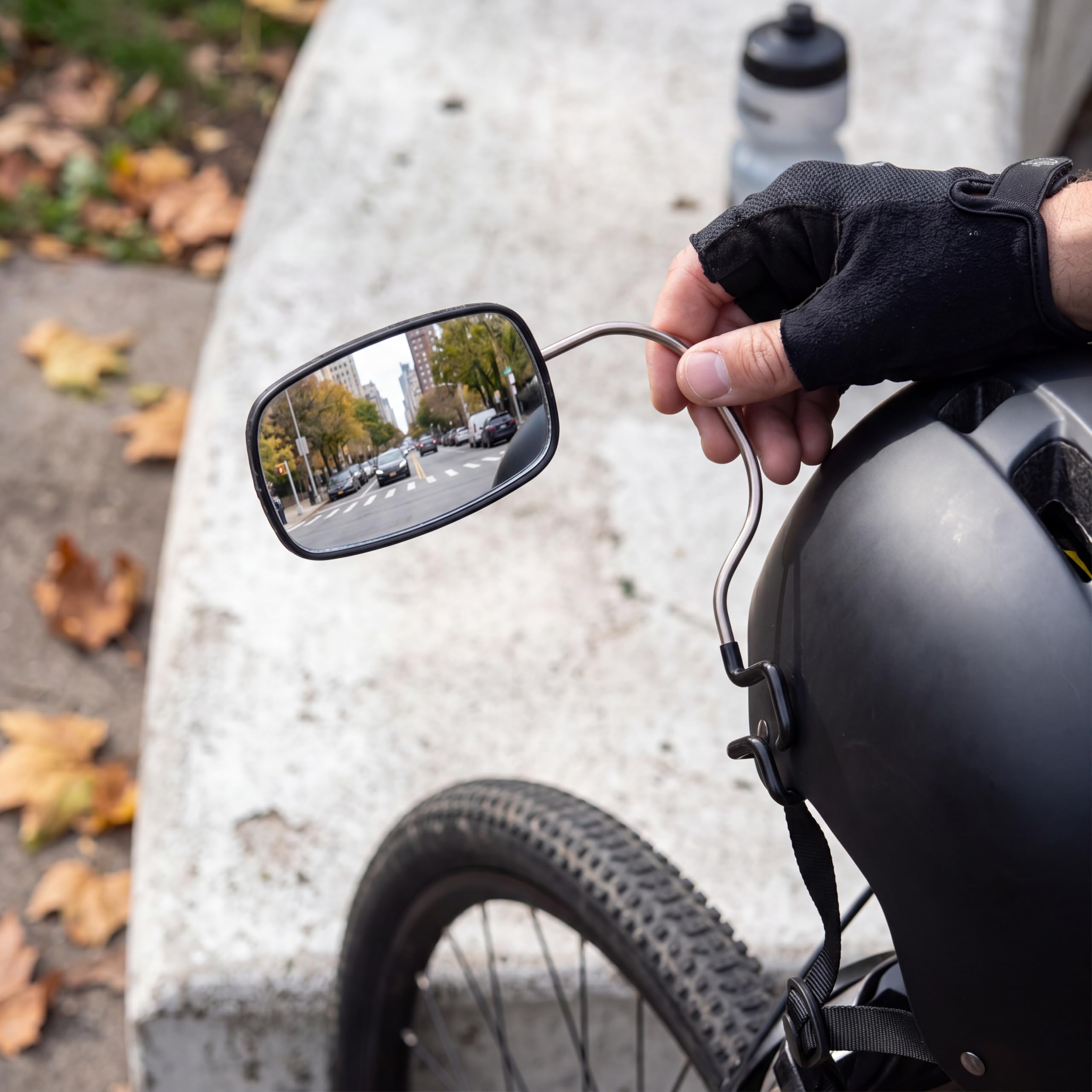 Fahrrad R¨¹ckspiegel verstellbar Fahrradhelm Spiegel f¨¹r Radfahren mit Sicherheitsreflektor und Weitwinkelansicht ¨C Hochwertiger Fahrradspiegel f¨¹r Helmmontage und sicheres Fahren Sport & Freizeit