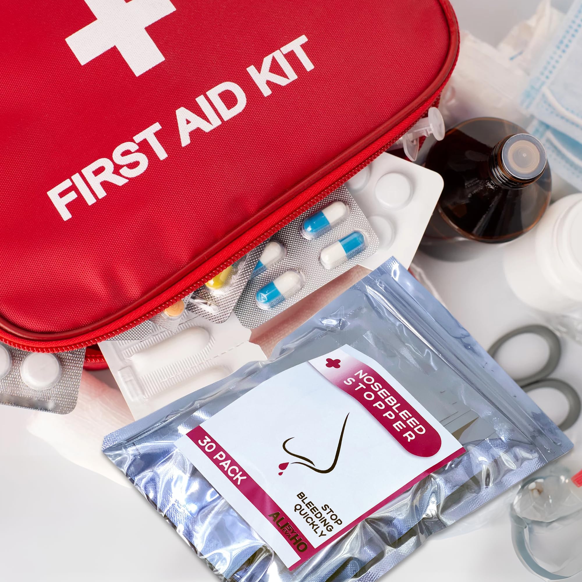 30 Stück Nasenblut-Stopper – einzeln verpackt, tragbar, super saugfähiger Nasenstopper, hilft Nasenbluten schnell und schmerzlos zu stoppen Blutungen für Erwachsene und Kinder (30 Stück)