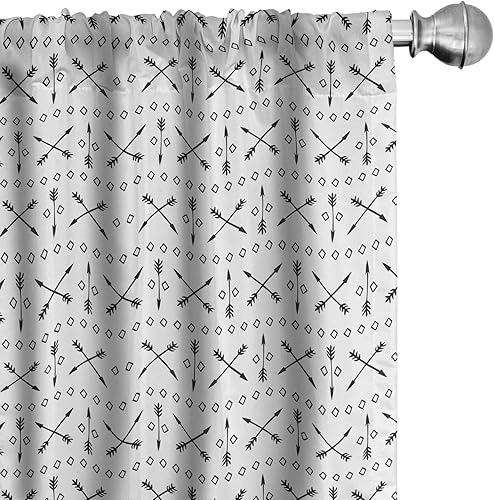 Miniatura 8 de Lunarable - Paneles de cortinas multicolor Amarillo y rojo,Negro y rosa,Bronceado oscuro,Verde,Naranja Marrón,Naranja y blanco,Naranja Amarillo,Rosa