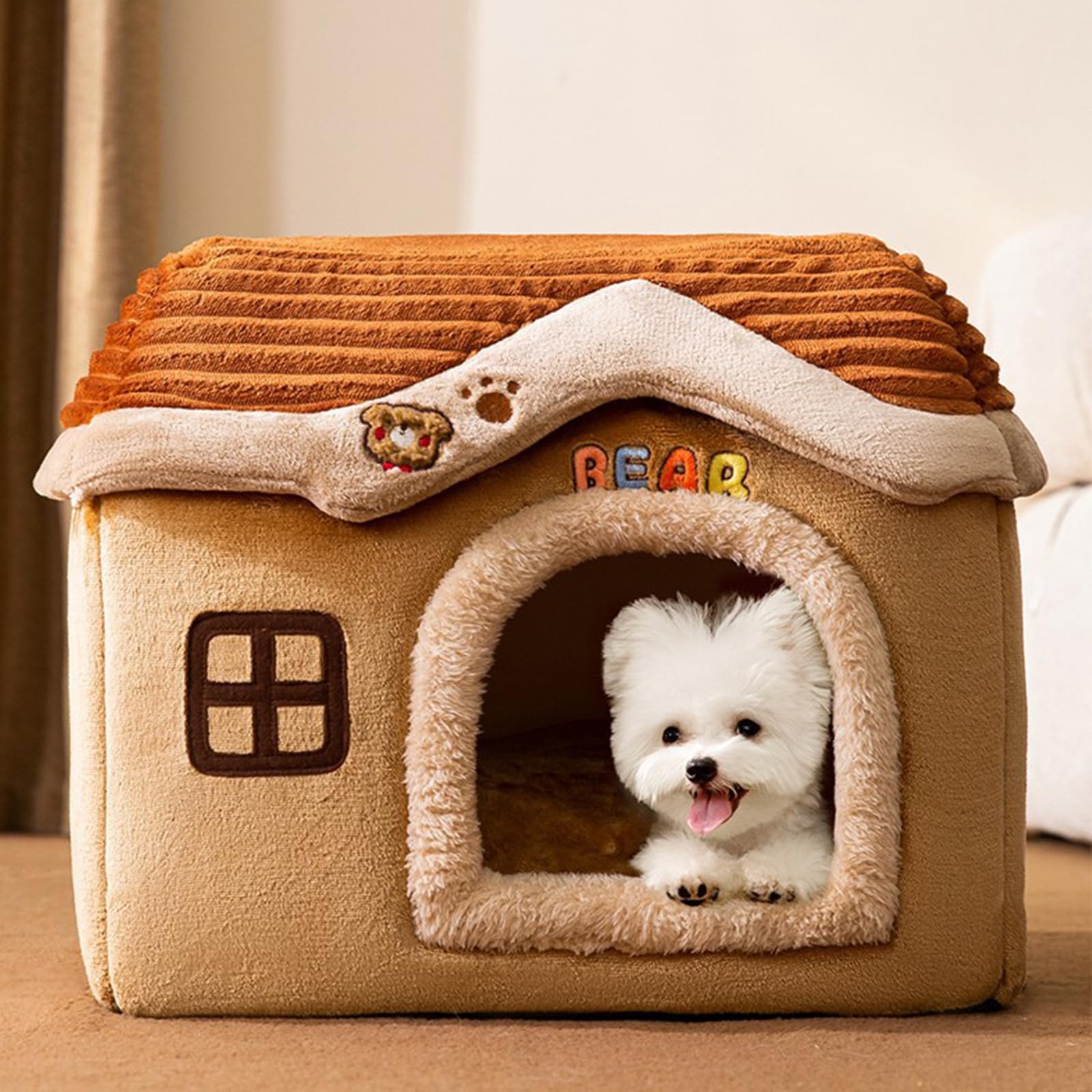 Amazon | LUNPEAR ペット ハウス 犬 ハウス 猫 ハウス ドーム型