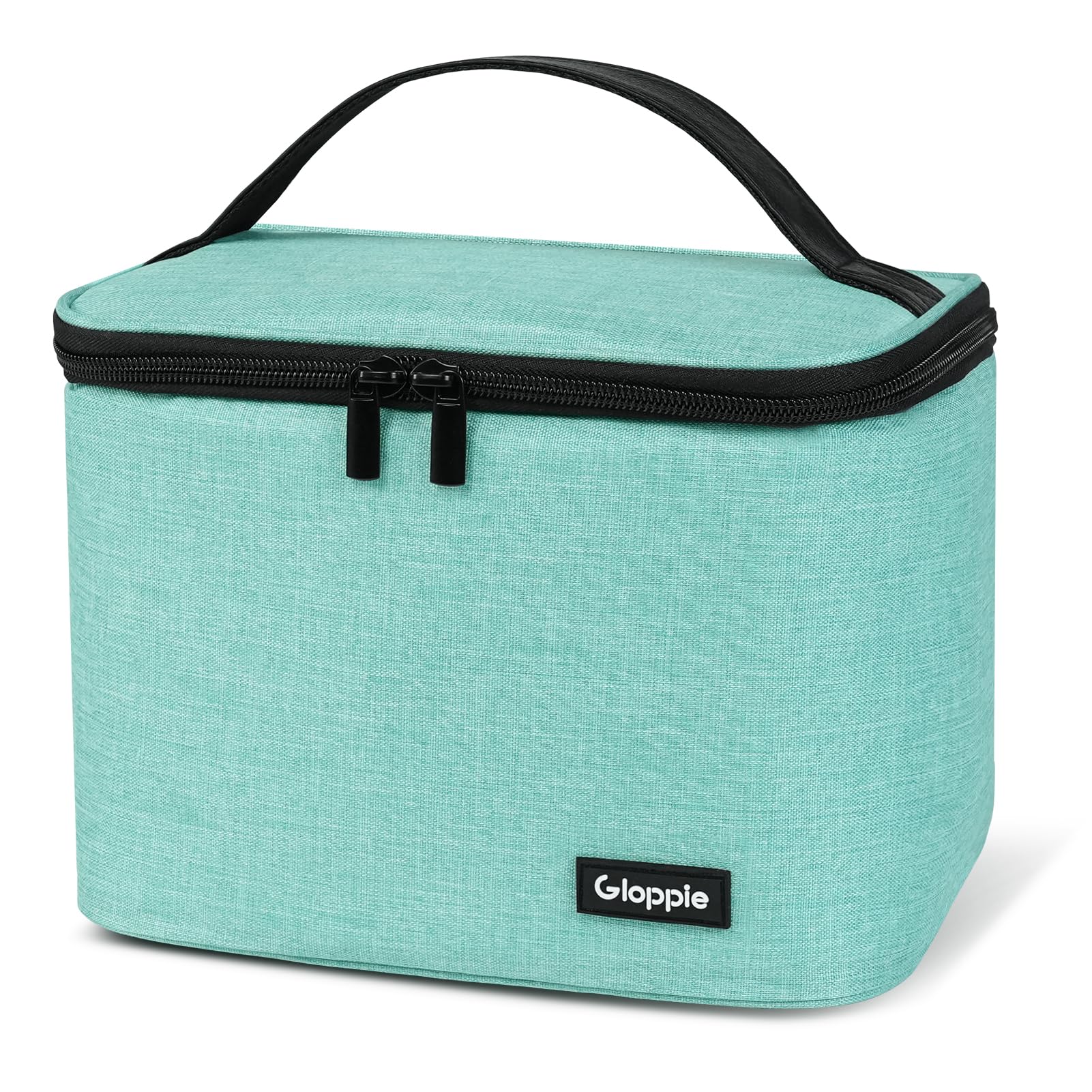 Gloppie Insulated Lunch Bag for Women Men, Leakproof Thermal Lunch Box for Work Office, Large Cooler Bag for Picnic School Travel, Mint Green
