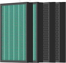 ［4 Pack］SAKEGDY 400/400S Filter Replacement Compatible with Coway Airmega Max2 400/400s Smart Air Puri-Fier, Part # 3111735, AP-2015-FP