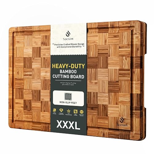Socisen XXX Large Bamboo Cutting Board