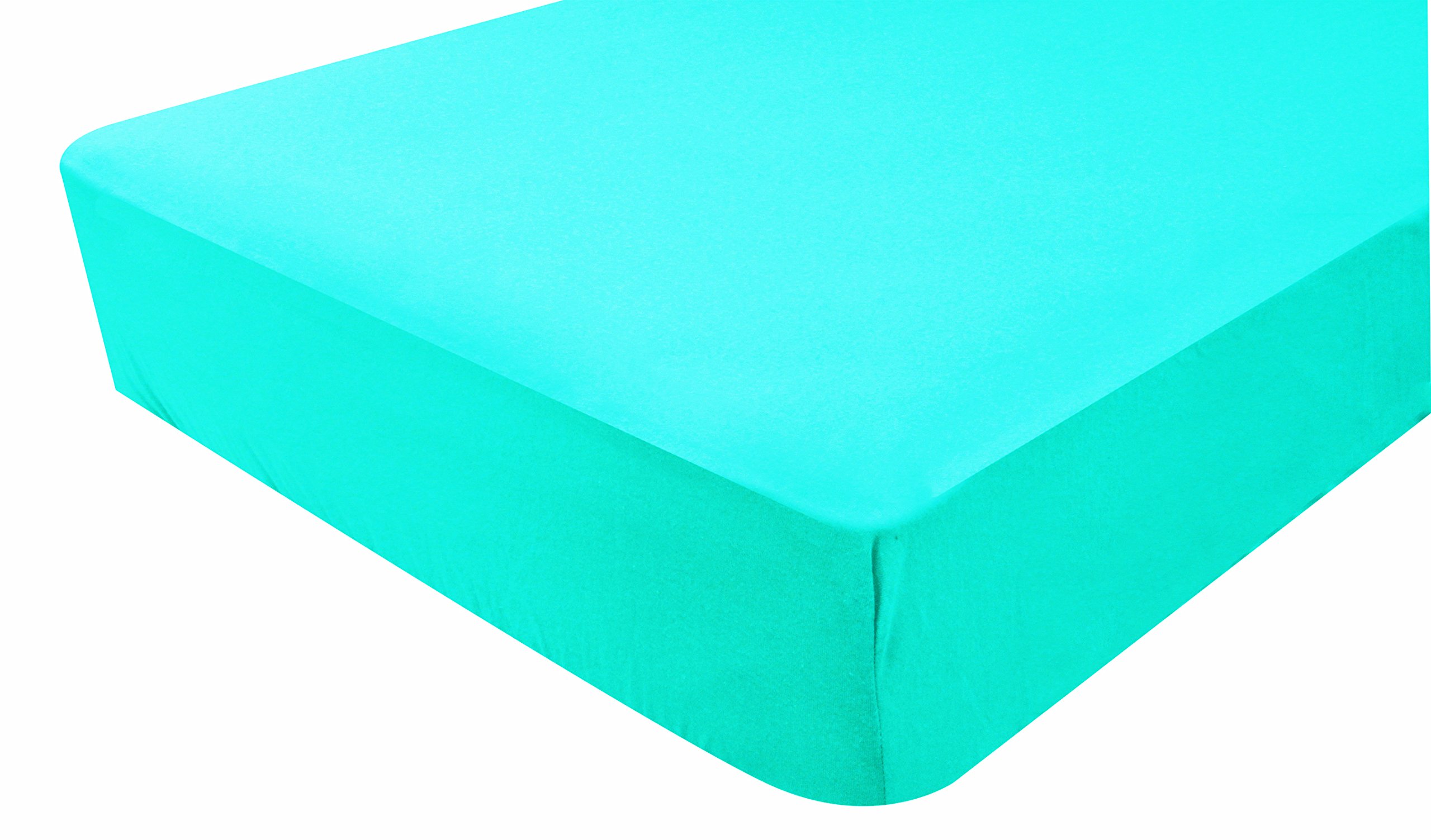 PMP Jersey Fitted Sheet Turquoise 70 x 140 cm