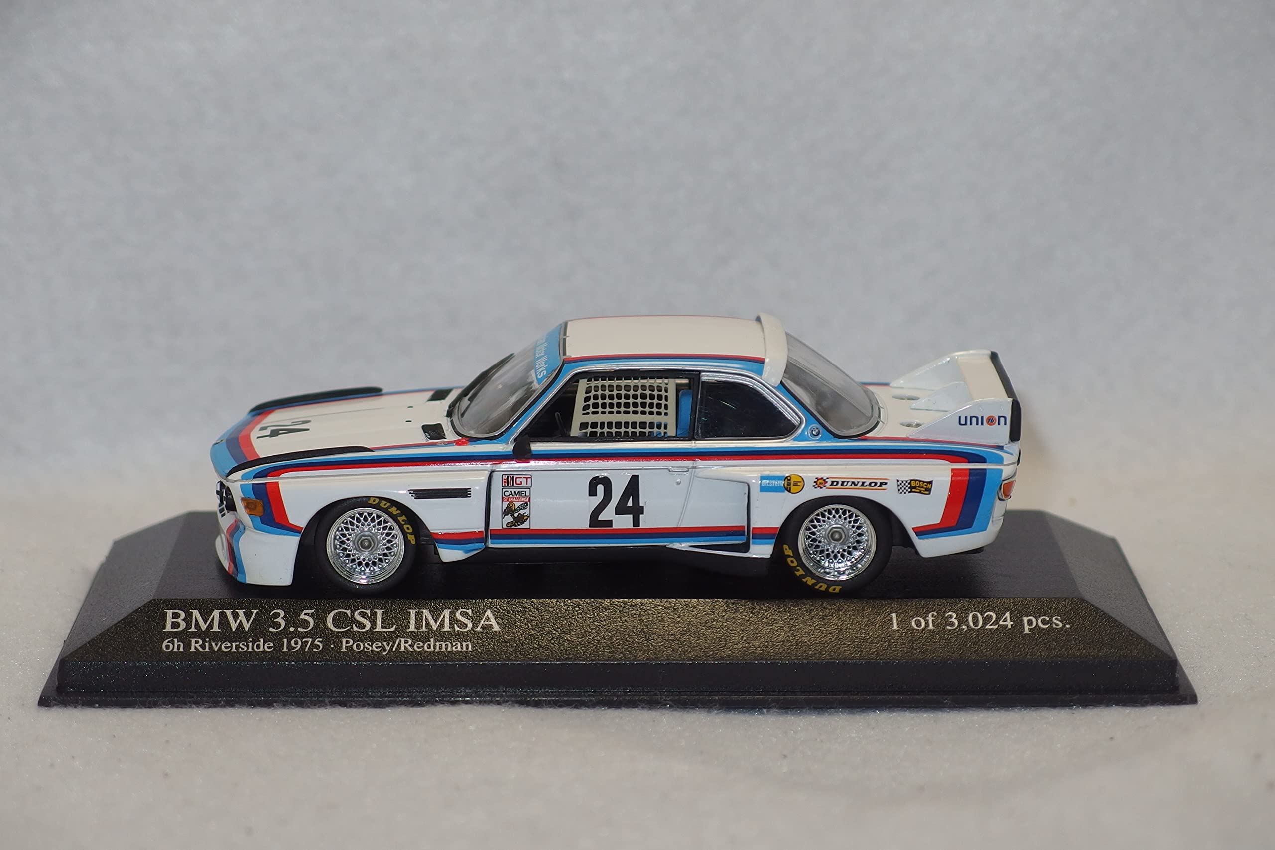 BMW 3.5CSL IMSA ミニチャンプス1/43。 ○ MINICHAMPS「1⁄43 BMW 3.5