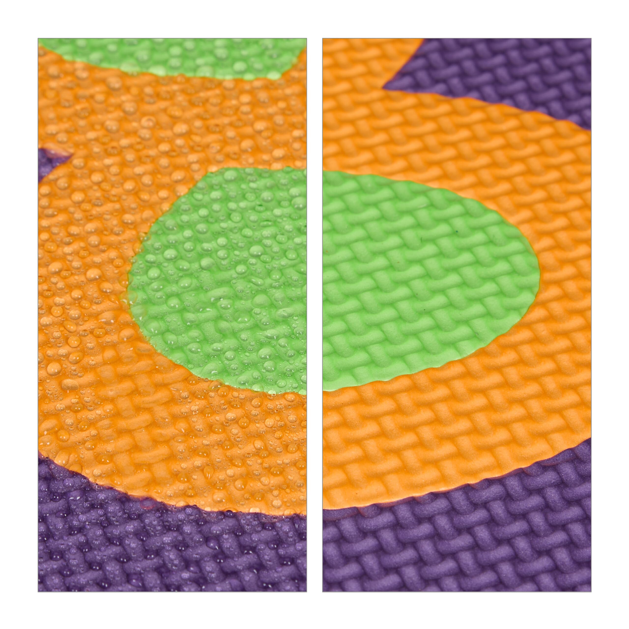 Relaxdays Alfombra Infantil Puzzle ABC y Números, Tapete de Juego para Niños, 180,5 x 180,5 cm, Gomaespuma, Multicolor
