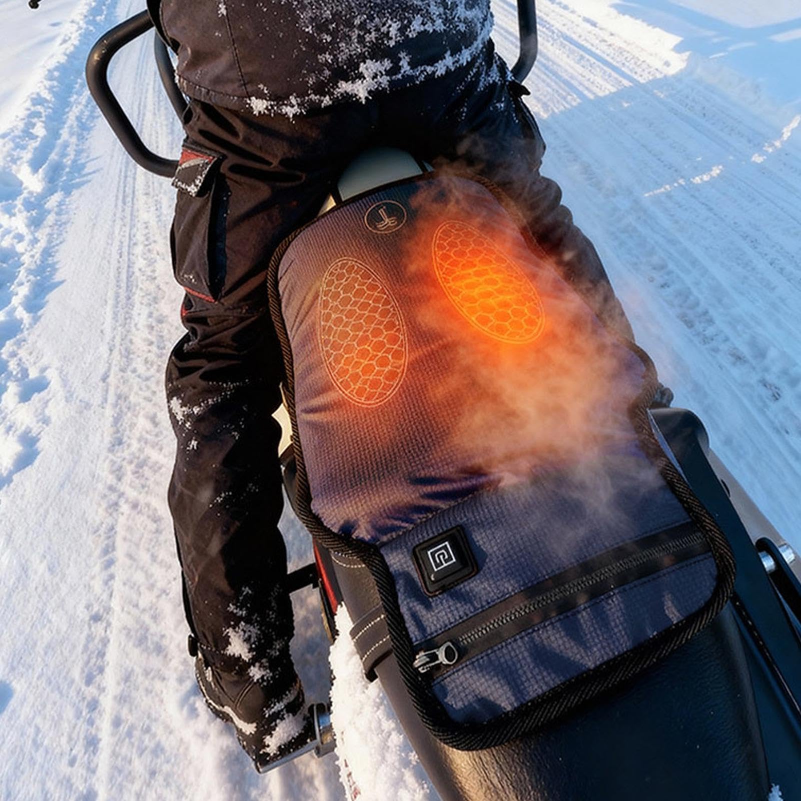 Podgrzewana Podkładka Na Siedzenie Motocyklowe Motocyklowe Akcesoria | Elektryczny Ogrzewacz Siedzenia Dla Motocyklistów Przygód I Podróżników Jazdy Zimą I Codziennych