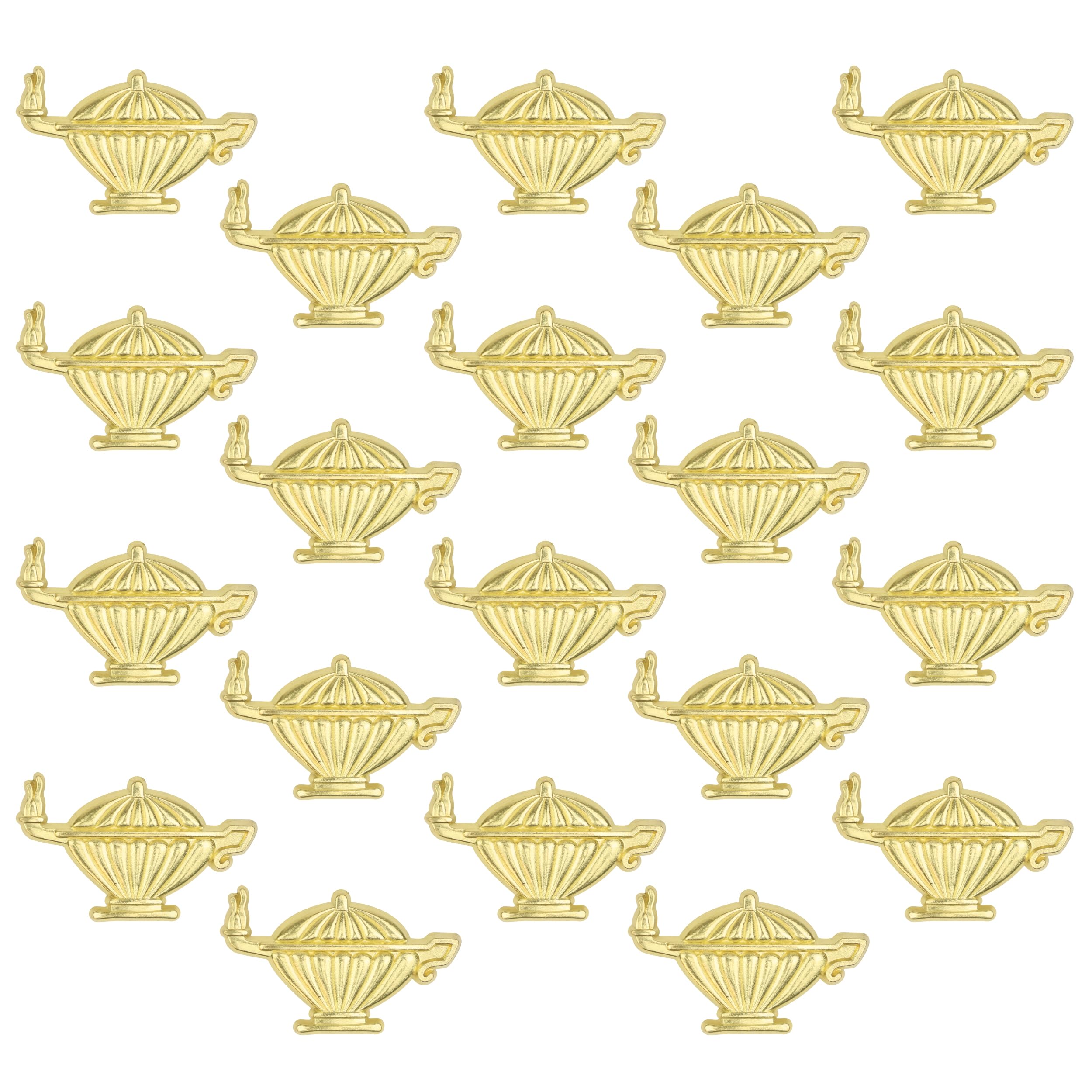 SHOP AWARDS AND GIFTS Gold Lamp of Learning Chenille Lapel Pins for Students Appreciation Award School, Bulk Pack of 20, Poly Bagged, 1-1/8 Inch