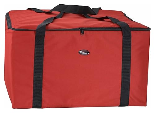 winco bgdv-22 bolsa para entregar Pizza, 22- pulgadas por 22- pulgadas por 13 pulgadas, M, Rojo