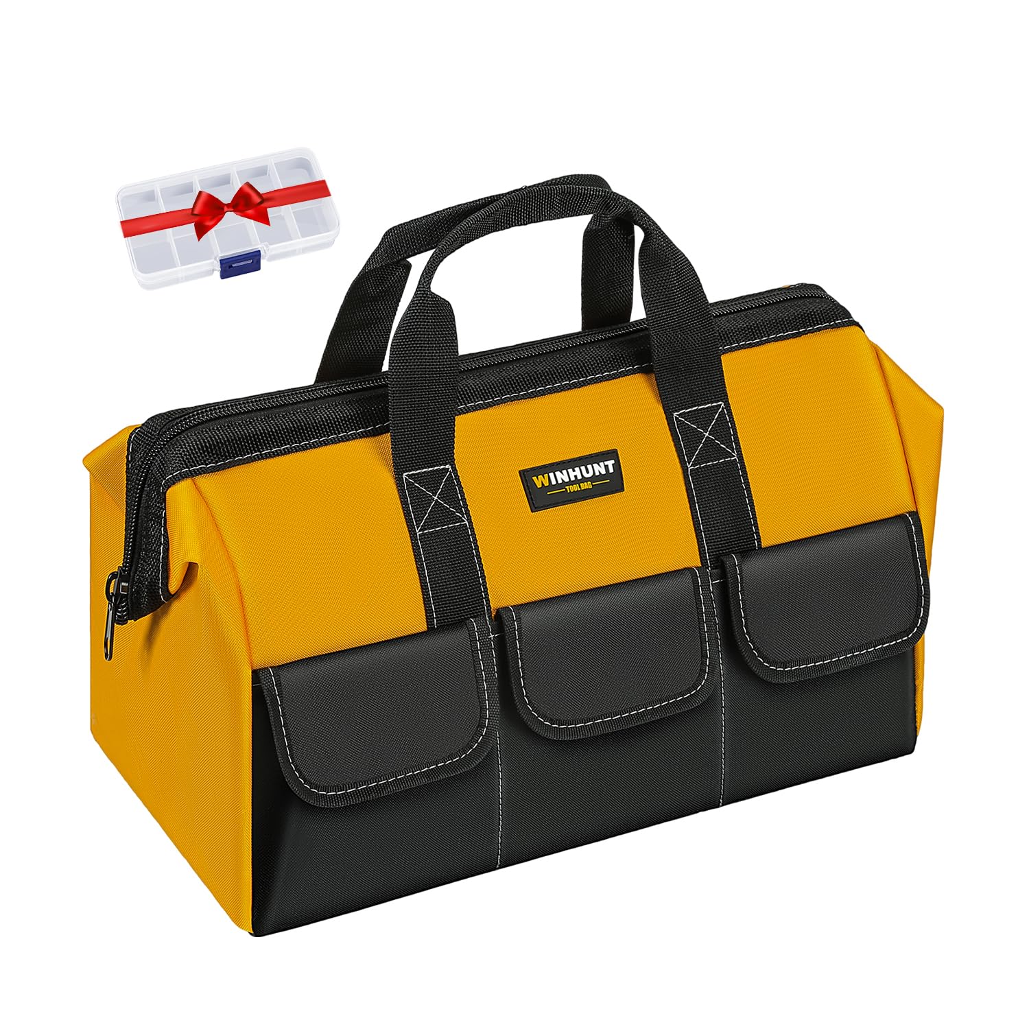 WINHUNT Large Tool Bag Tool Bags for Men Heavy Duty 17 3inch 44cm Green 1680D Polyester Ideal for