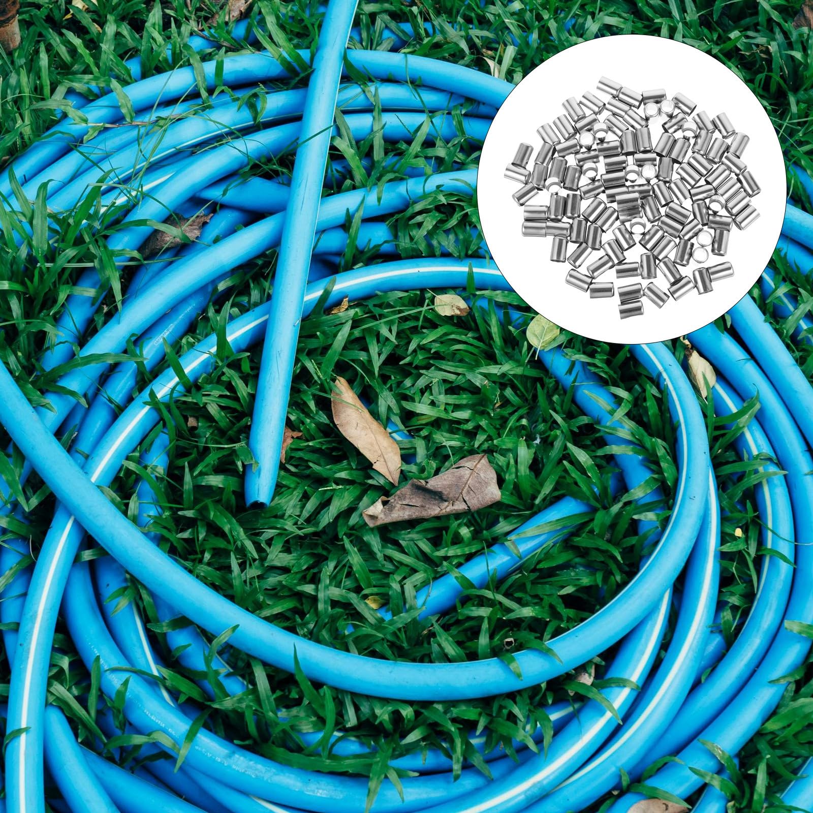 Sertisseuse Flexible Hydraulique, Gaine de Tuyau Haute Pression en Acier Inoxydable, Raccords de Tubes Résistants à L’usure, 100 Pièces