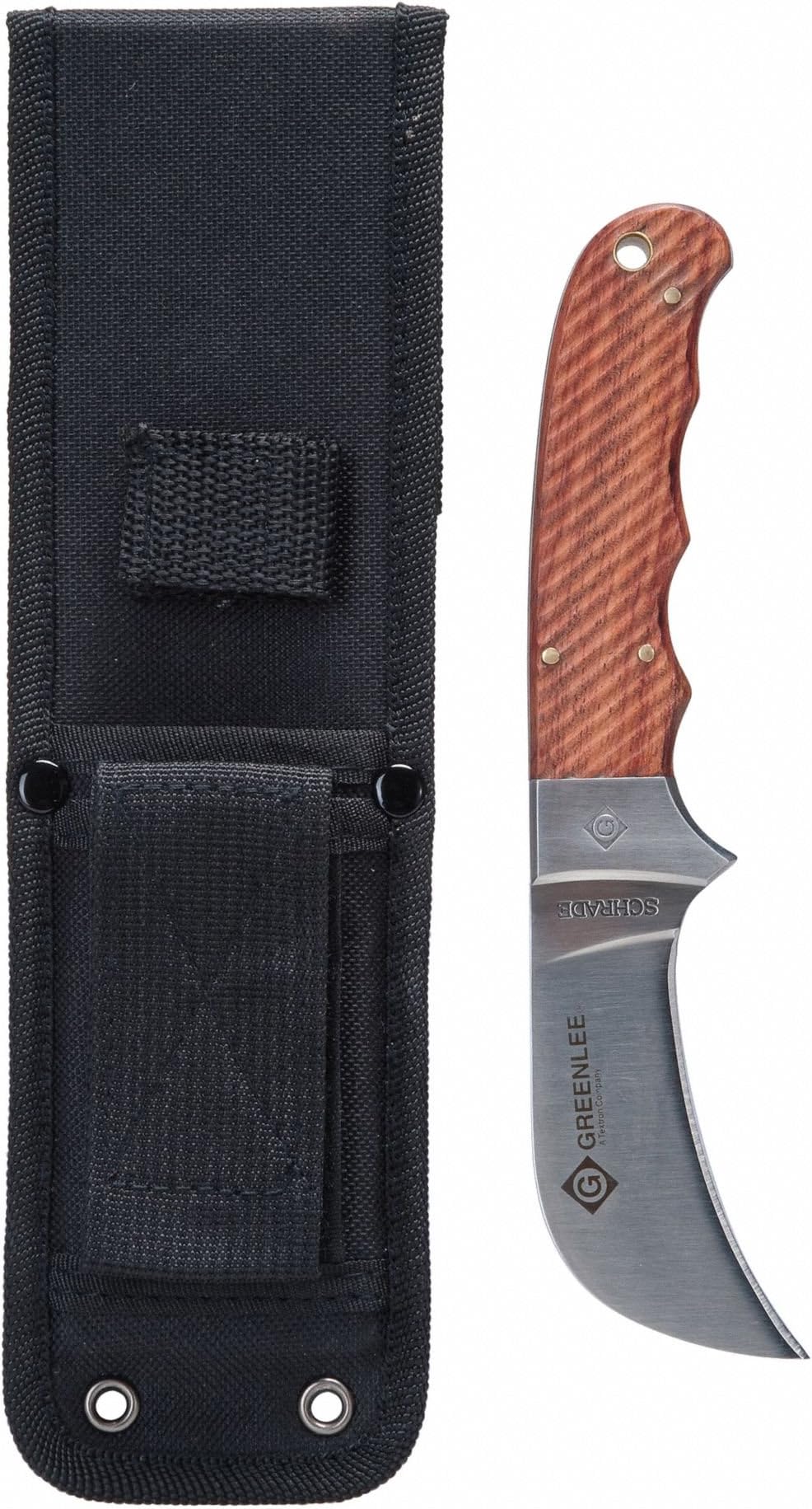 Greenlee Fixed Blade Knife, Hawk Bill, 10.8 In, Brwn