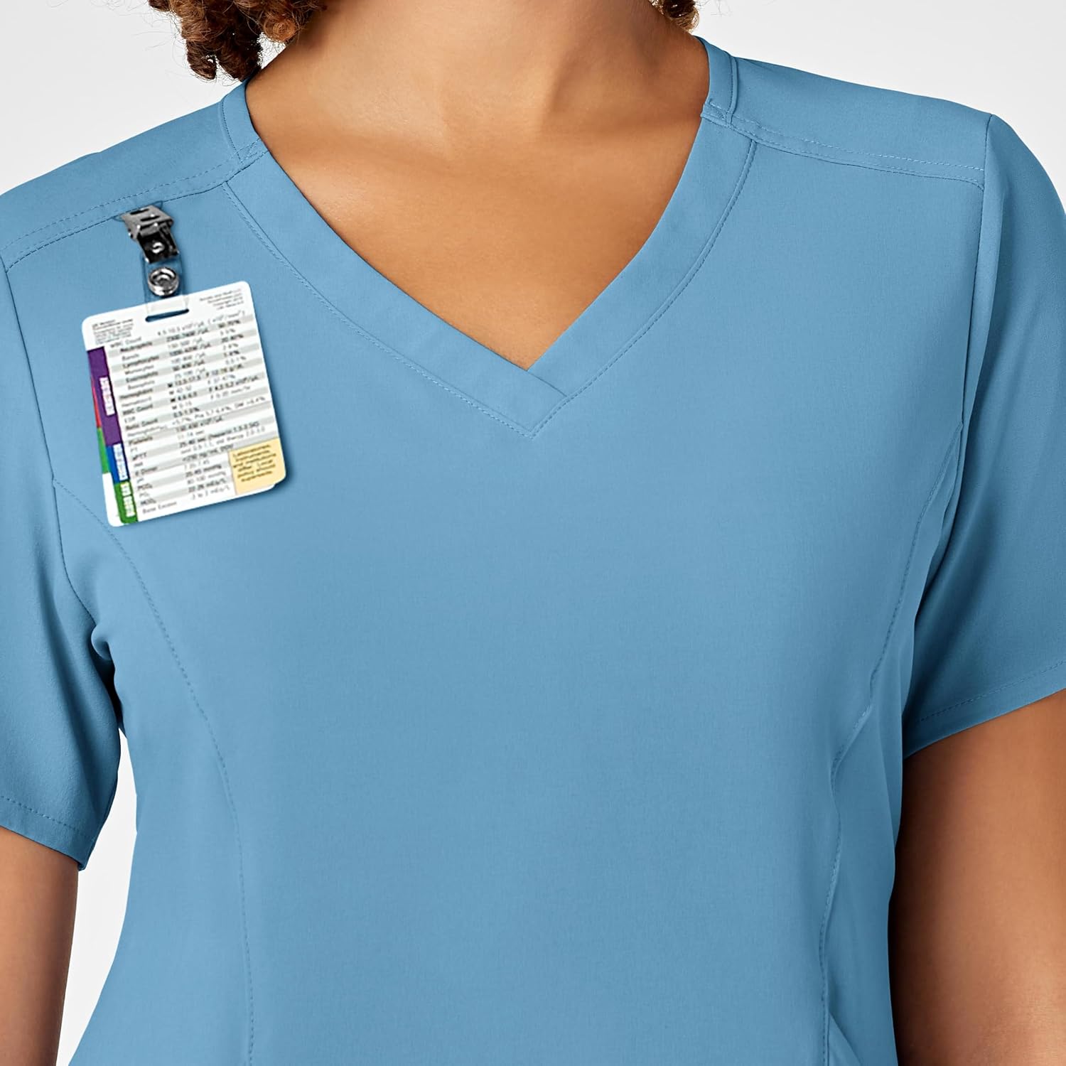 Wink Renew Women's V-Neck Scrub Top, Bay Blue, S