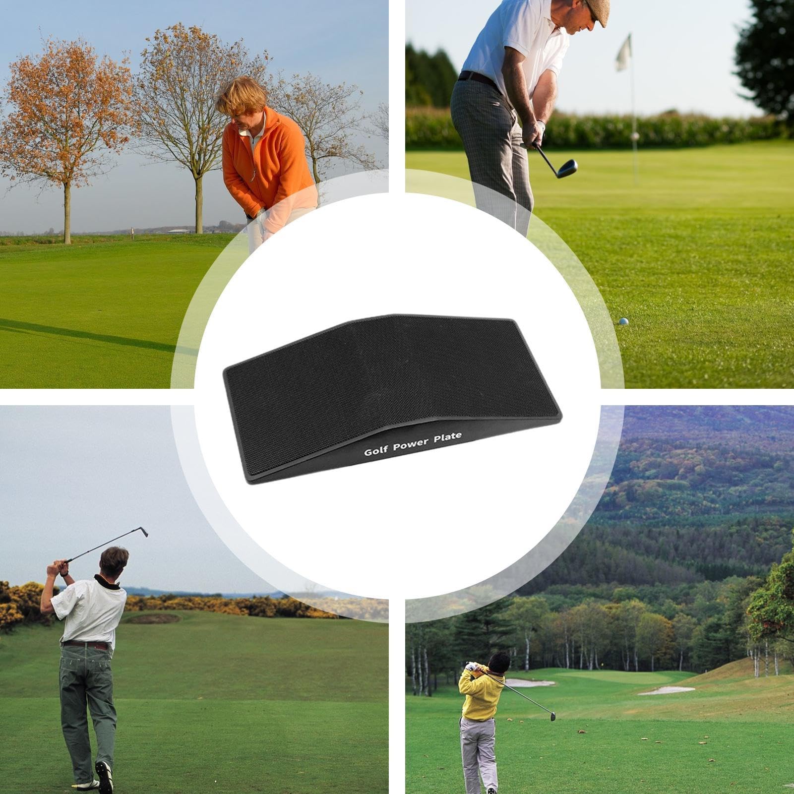 Golf Swing Pressure Plate - Weight Shift Balance Board, Teaching & Training Aid | Pressure Board Trainer, Power Conversion Plate for Men & Women, 30x14.5x4cm