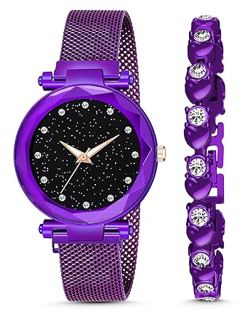 STYLEDOSE Exclusive Analogue Womens & Girls Watch (Black Dial Rose Gold Colored Strap)